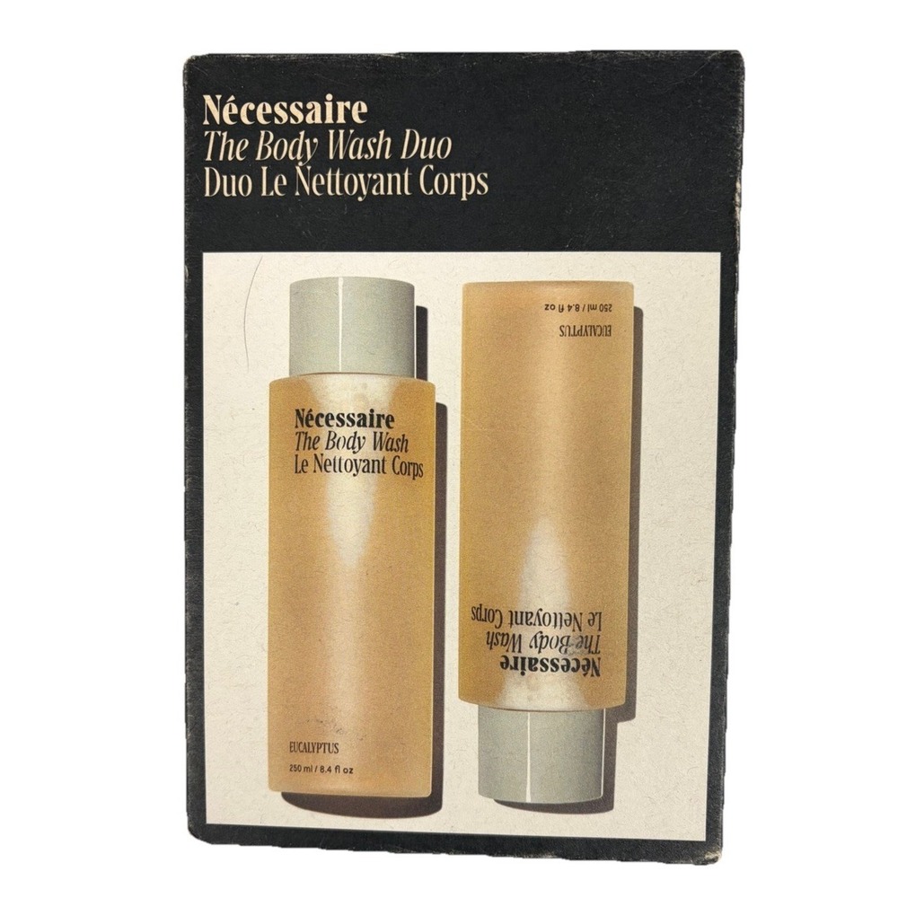 Necessaire The Body Wash Eucalyptus  250mL 8.4 fl oz. Set Of 2. New W Box Dmg